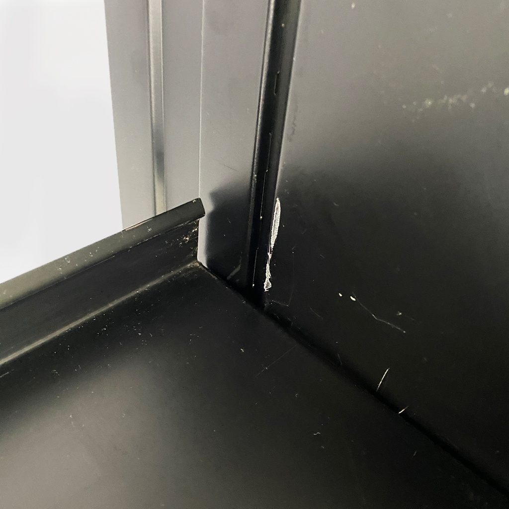 Libreria in metallo autoportante, 1980 ca.