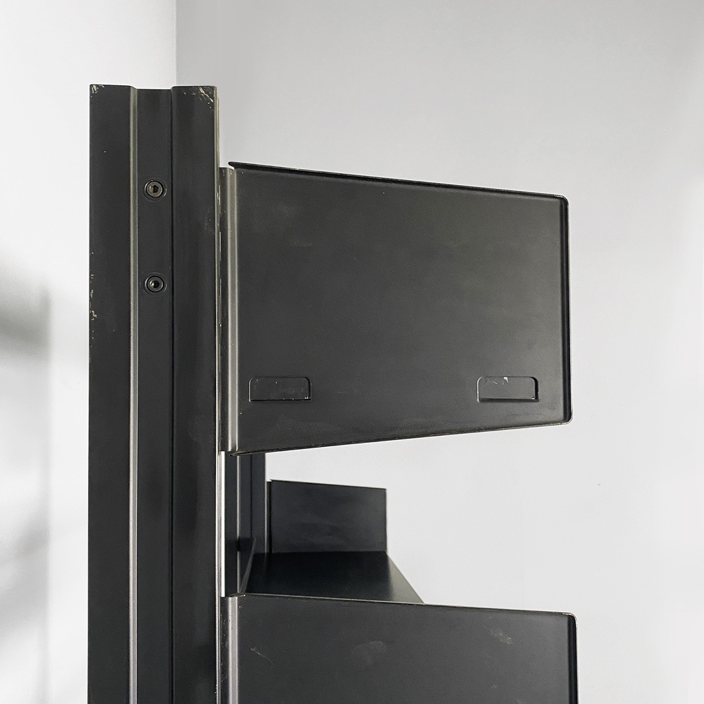 Libreria in metallo autoportante, 1980 ca.