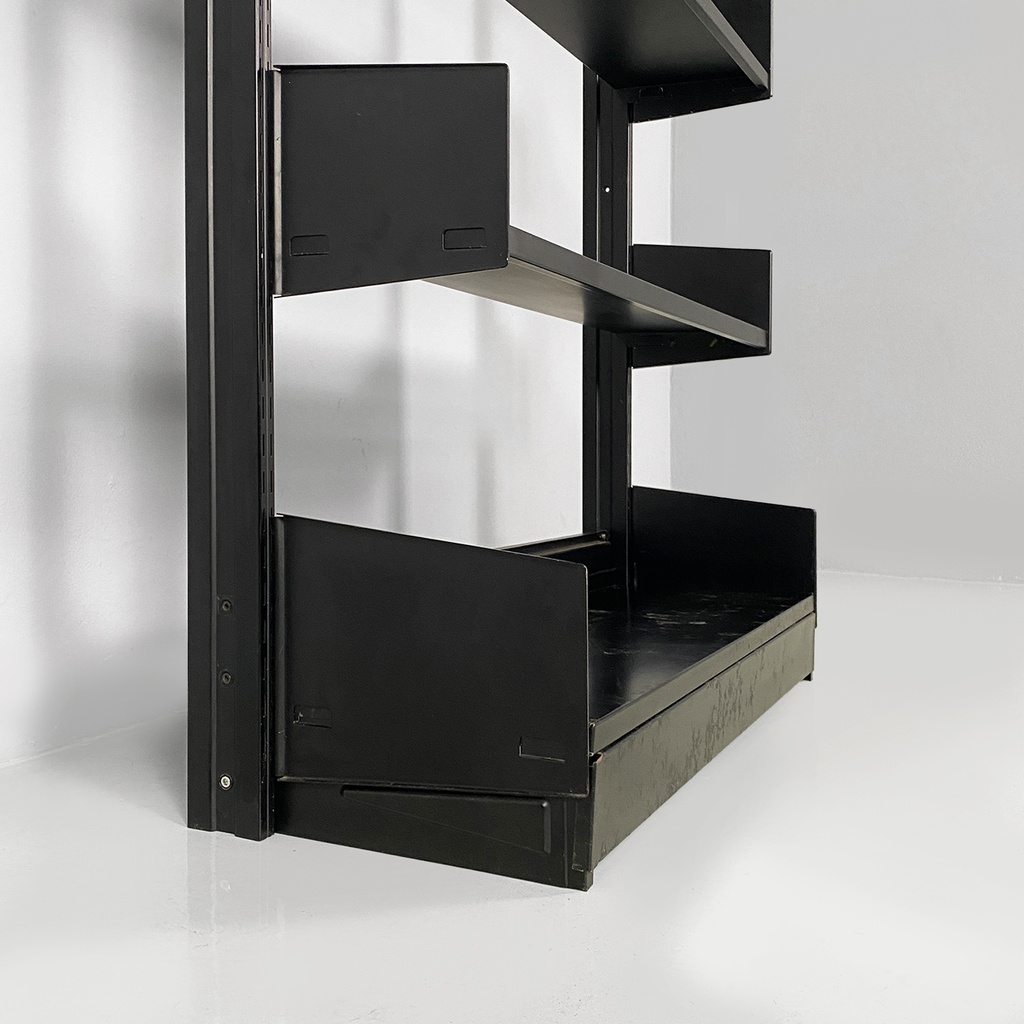 Libreria in metallo autoportante, 1980 ca.