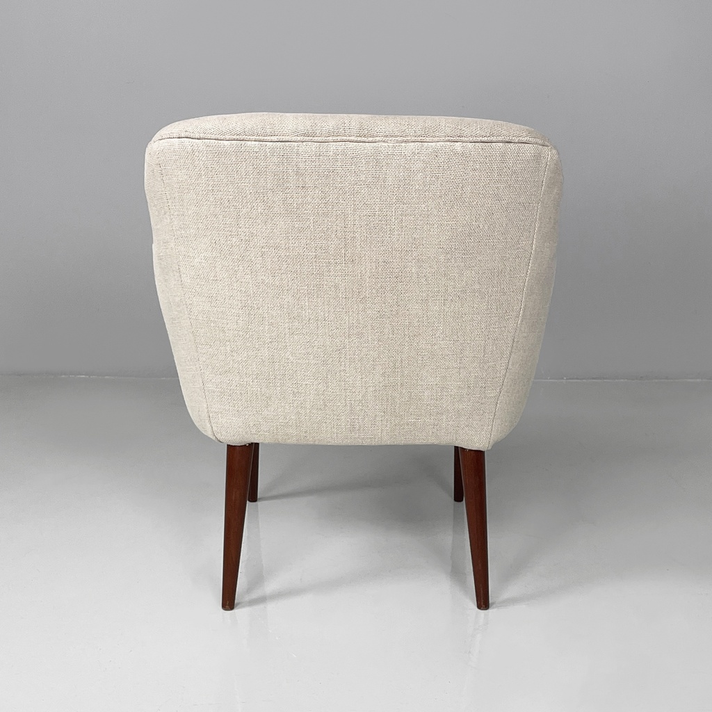 Poltrone in tessuto e legno, 1940 ca.