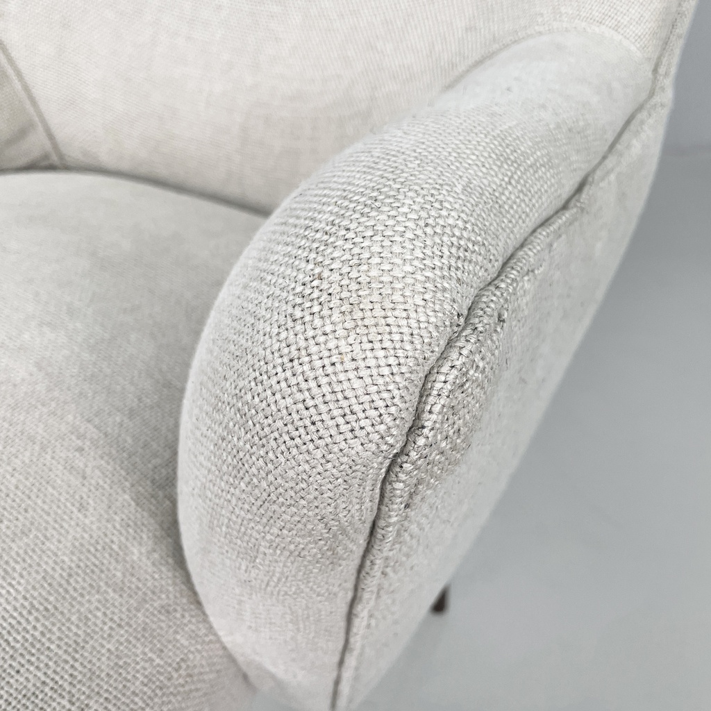 Poltrone in tessuto e legno, 1940 ca.