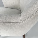 Poltrone in tessuto e legno, 1940 ca.