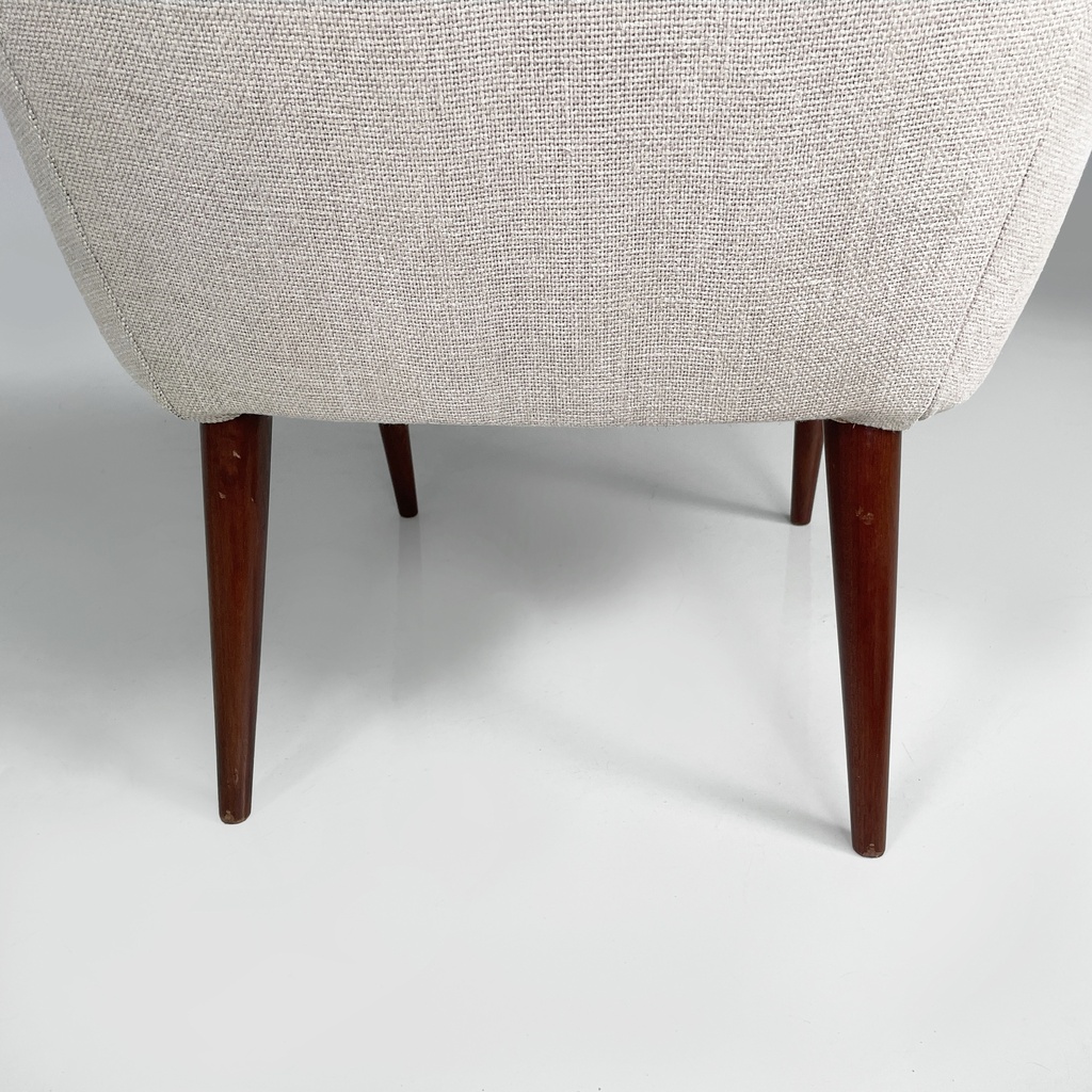 Poltrone in tessuto e legno, 1940 ca.