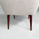 Poltrone in tessuto e legno, 1940 ca.