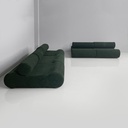 Divano modulare in tessuto verde, 2025