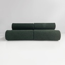 Divano modulare in tessuto verde, 2025