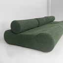 Divano modulare in tessuto verde, 2025