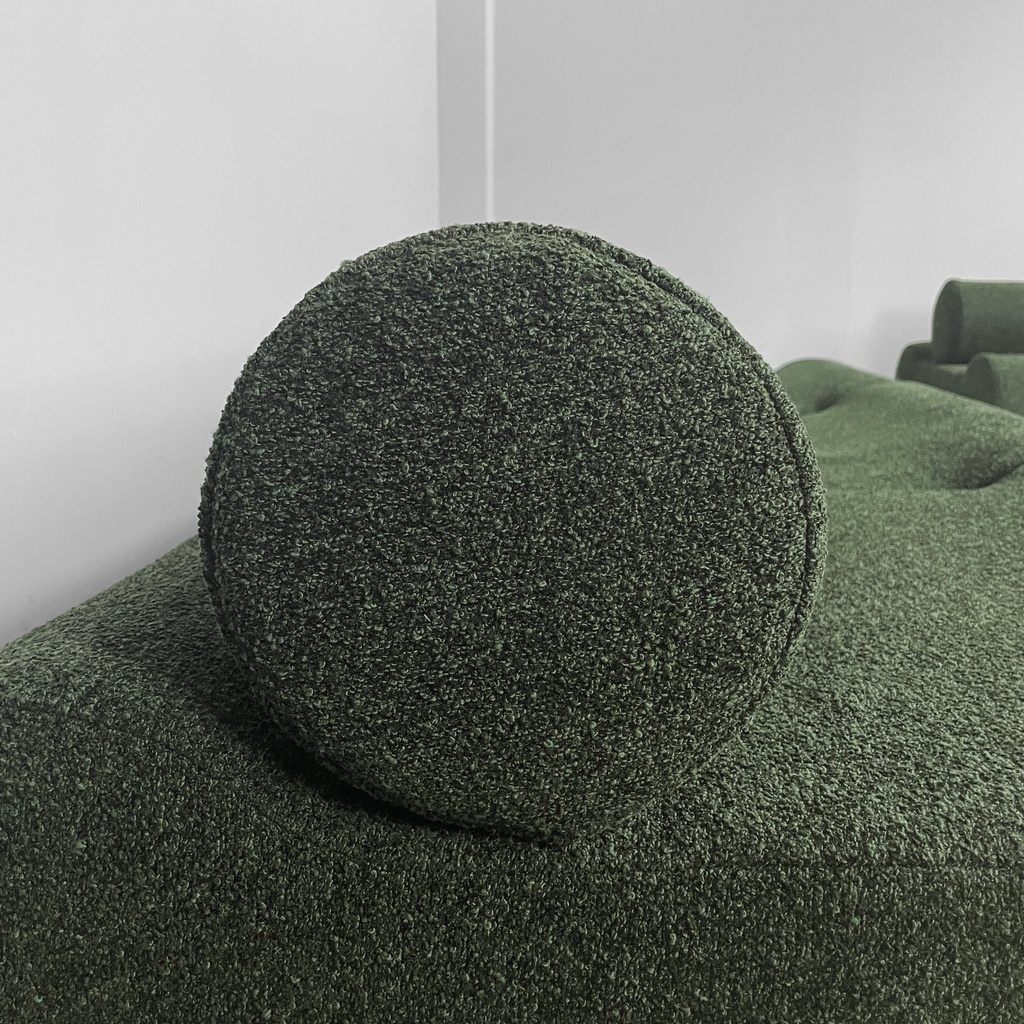 Divano modulare in tessuto verde, 2025