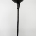 Lampadario tondo in vetro bianco, 1950 ca.