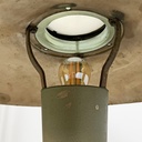 Lampada da tavolo in ottone e vetro, 1930 ca.