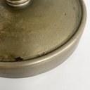 Lampada da tavolo in ottone e vetro, 1930 ca.