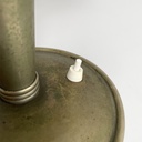 Lampada da tavolo in ottone e vetro, 1930 ca.