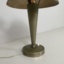 Lampada da tavolo in ottone e vetro, 1930 ca.
