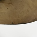 Lampada da tavolo in ottone e vetro, 1930 ca.