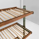 Carrello in legno e metallo verde, 1920 ca.