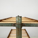 Carrello in legno e metallo verde, 1920 ca.