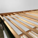 Carrello in legno e metallo verde, 1920 ca.