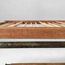 Carrello in legno e metallo verde, 1920 ca.