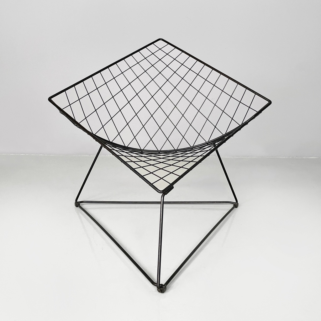 Poltrone in metallo nero, 1990 ca.