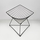 Poltrone in metallo nero, 1990 ca.