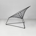 Poltrone in metallo nero, 1990 ca.