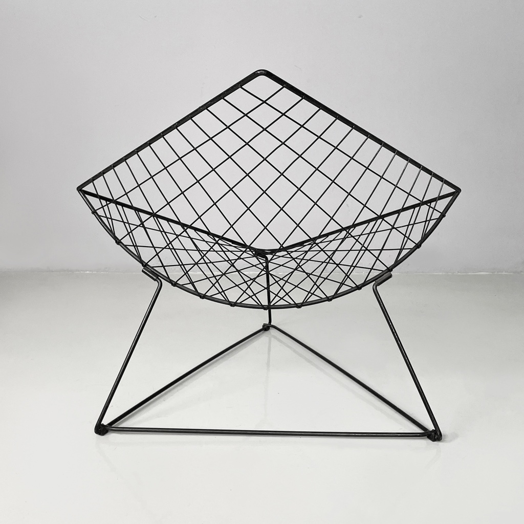 Poltrone in metallo nero, 1990 ca.