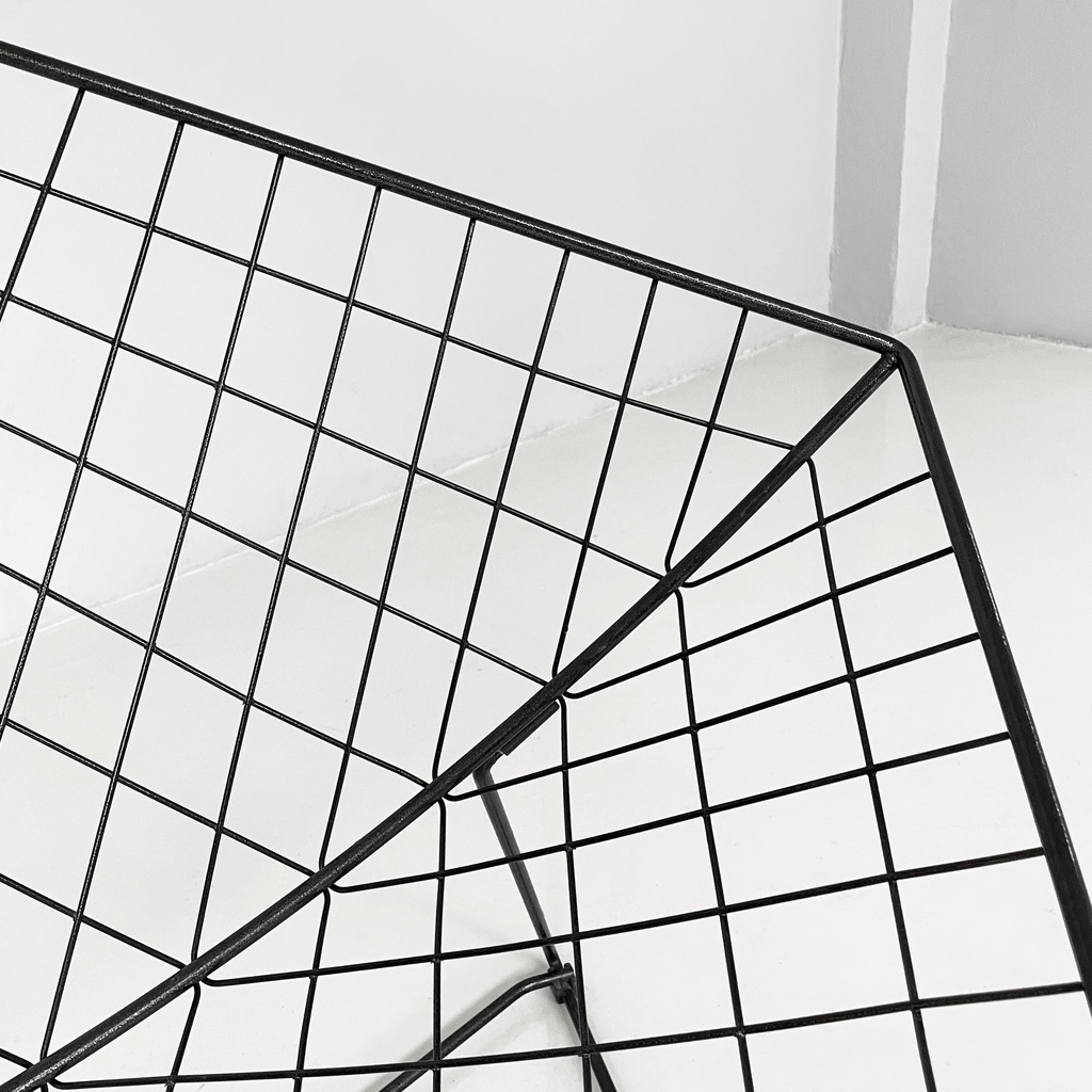 Poltrone in metallo nero, 1990 ca.