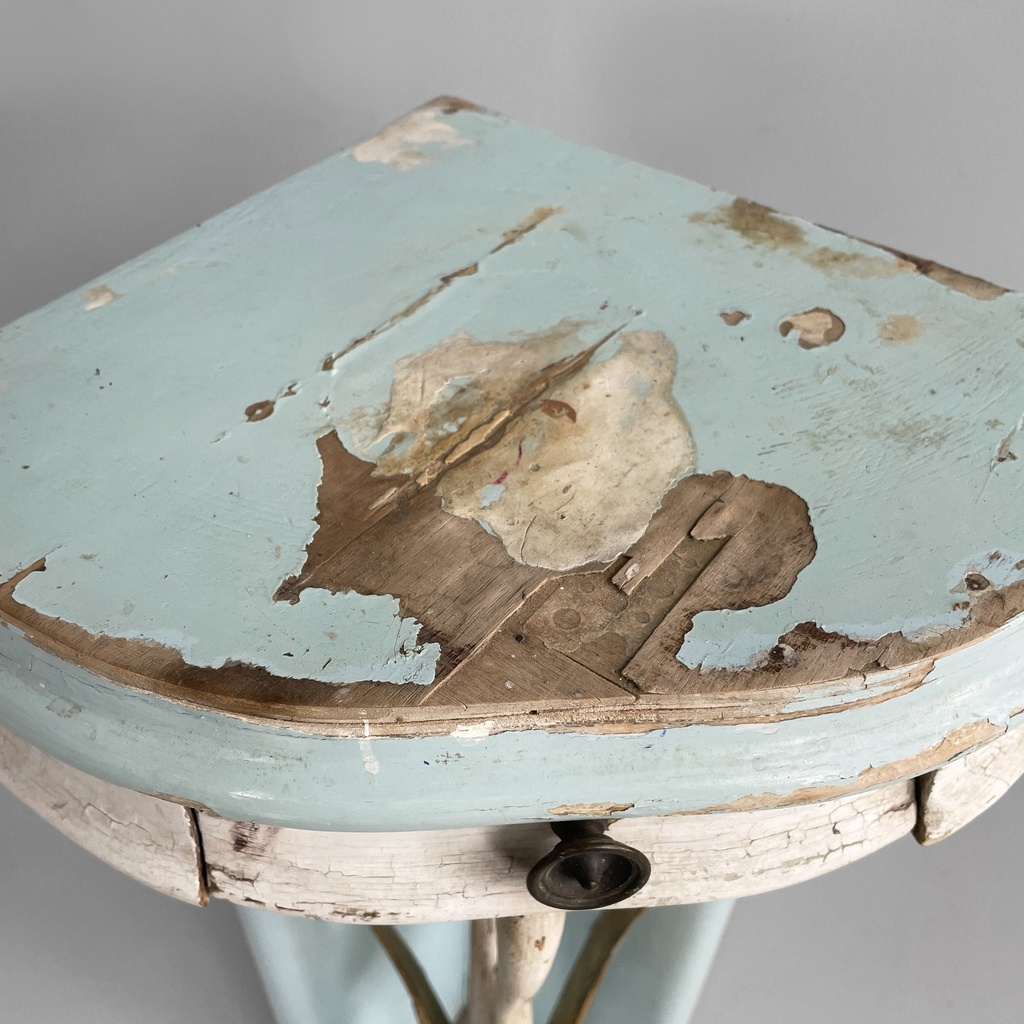 Consolle angolare in legno, 1940 ca.