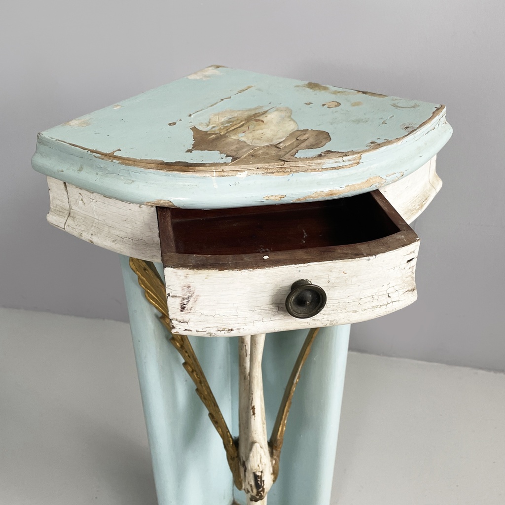 Consolle angolare in legno, 1940 ca.