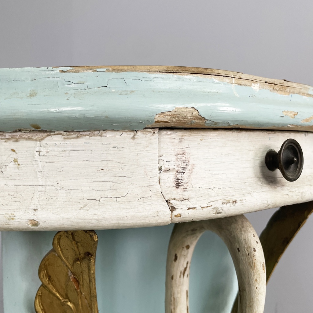 Consolle angolare in legno, 1940 ca.