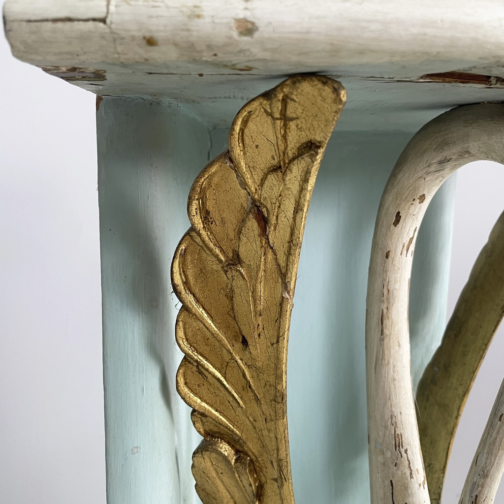 Consolle angolare in legno, 1940 ca.