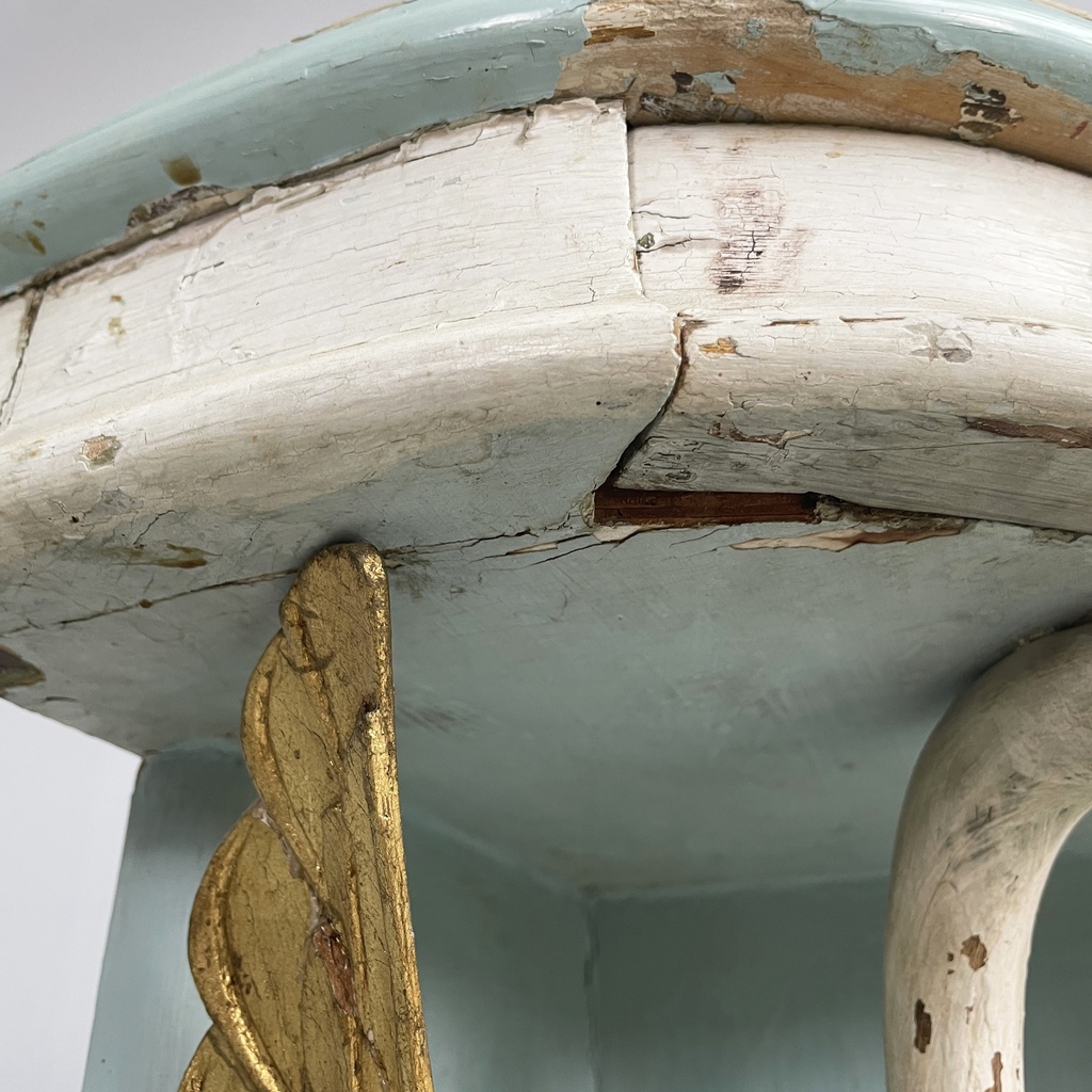 Consolle angolare in legno, 1940 ca.