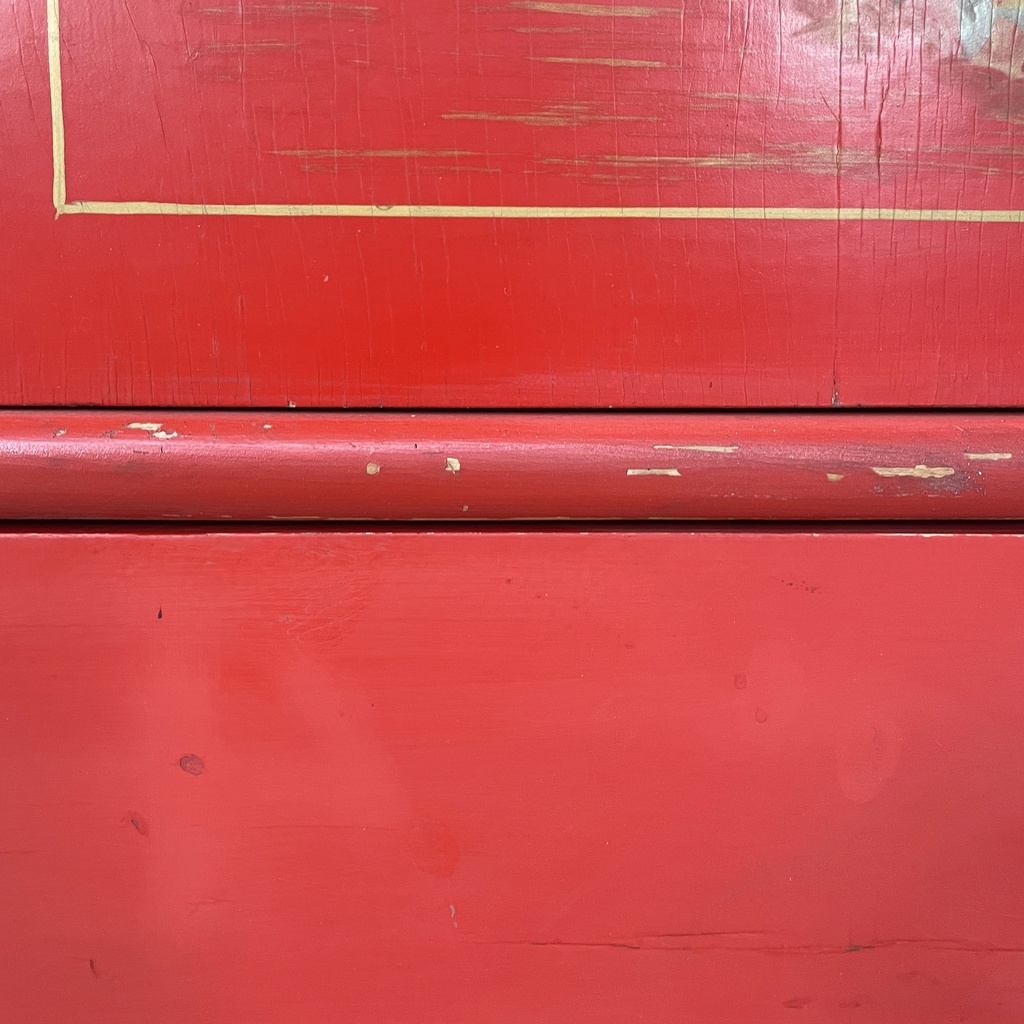 Armadio in legno con maniglie in vetro di Murano, 1930 ca.