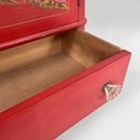 Armadio in legno con maniglie in vetro di Murano, 1930 ca.