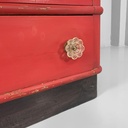 Armadio in legno con maniglie in vetro di Murano, 1930 ca.