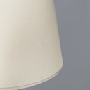 Lampada da terra in tessuto e vetro opalino verde, 1930 ca.