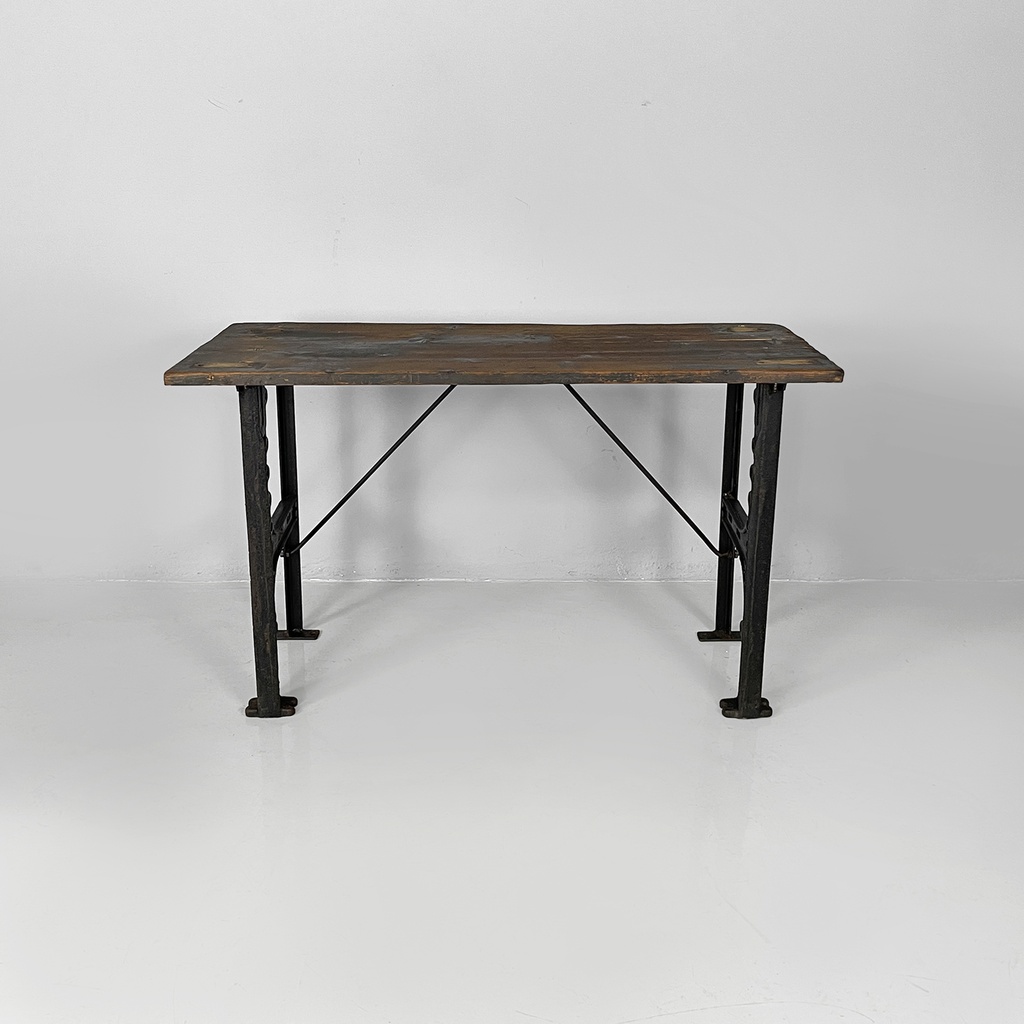 Consolle in legno e ghisa, 1800 ca.