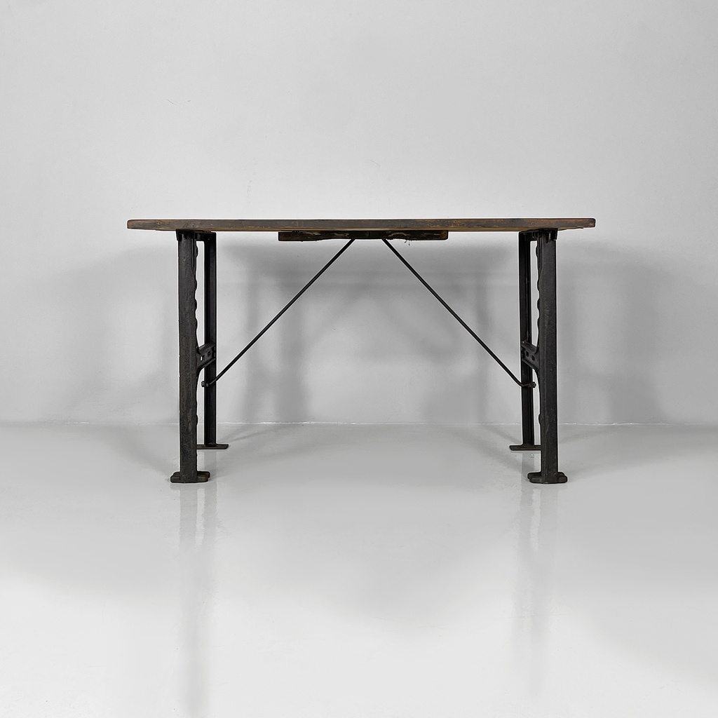 Consolle in legno e ghisa, 1800 ca.