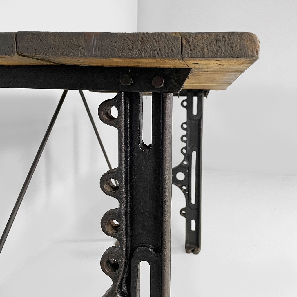 Consolle in legno e ghisa, 1800 ca.