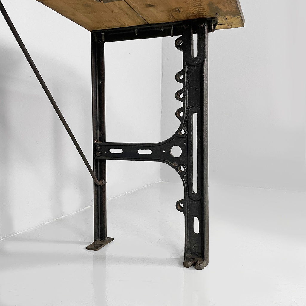 Consolle in legno e ghisa, 1800 ca.