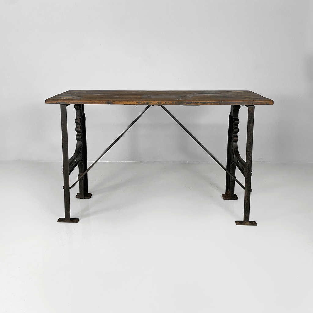 Consolle in legno e ghisa, 1800 ca.