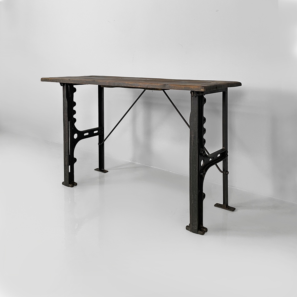 Consolle in legno e ghisa, 1800 ca.