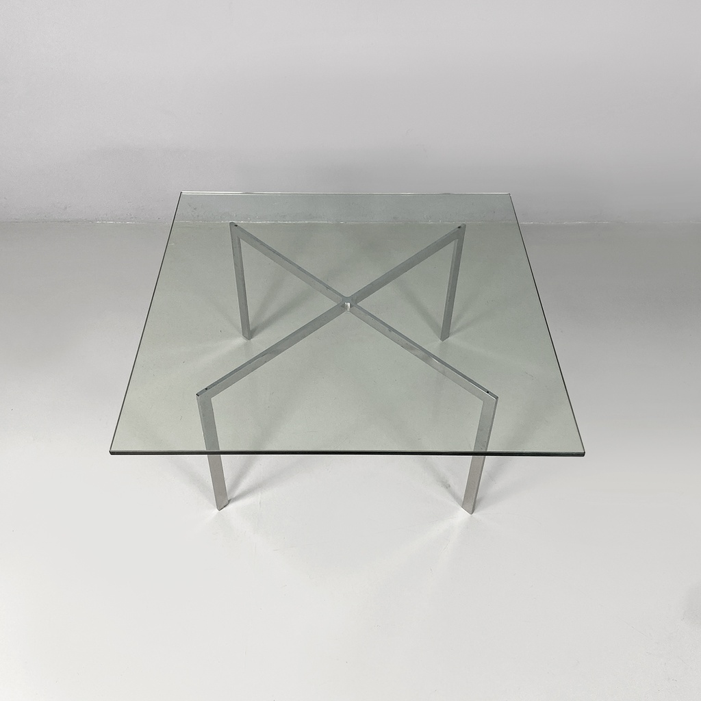 Tavolo da caffè Barcelona di Mies Van der Rohe per Knoll, 1970 ca.