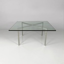 Tavolo da caffè Barcelona di Mies Van der Rohe per Knoll, 1970 ca.