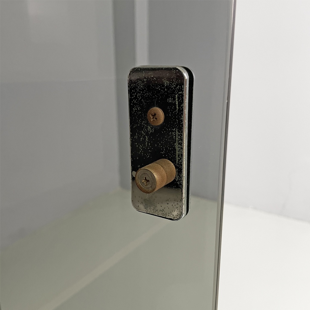 Armadio in legno laccato nero, 1970 ca.