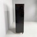 Armadio in legno laccato nero, 1970 ca.