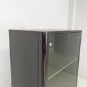 Armadio in legno laccato nero, 1970 ca.