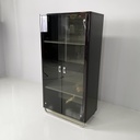 Armadio in legno laccato nero, 1970 ca.