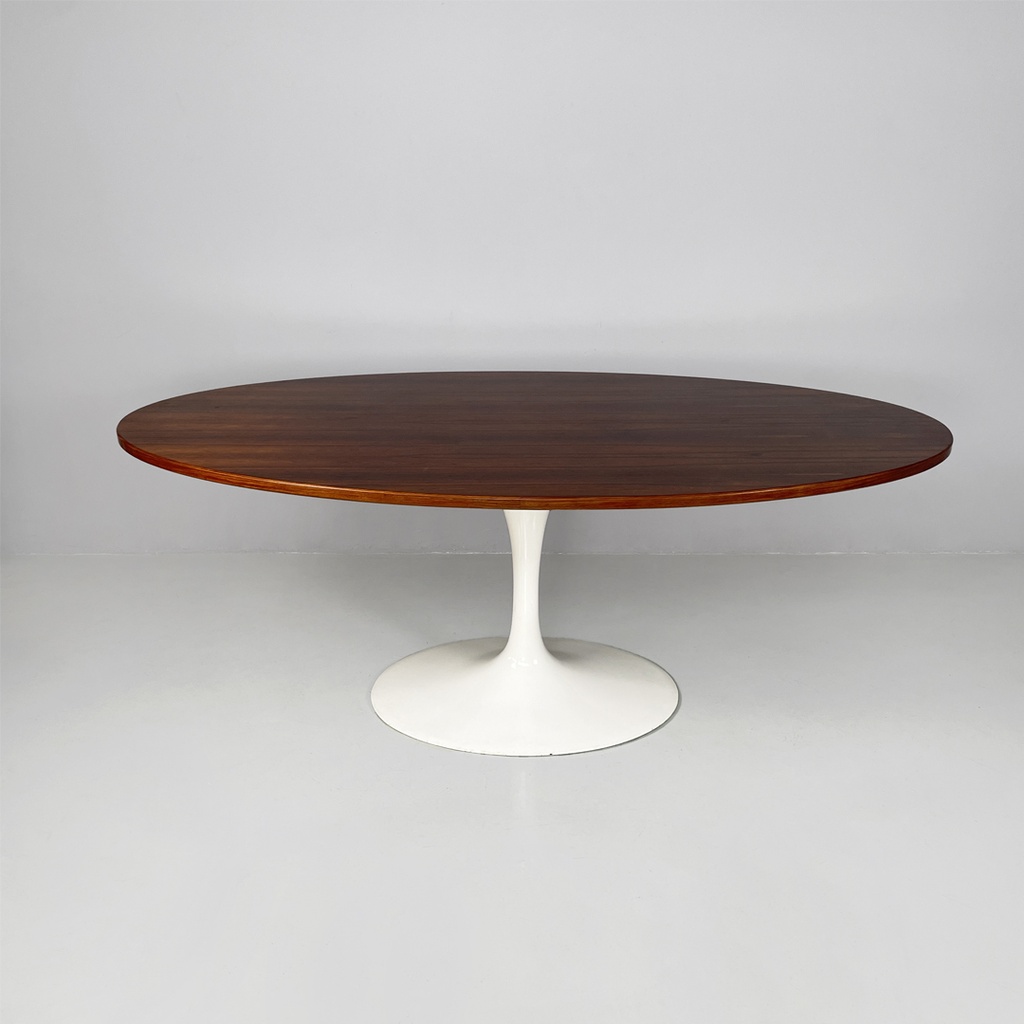 Tavolo da pranzo in legno e metallo, 1970 ca. 