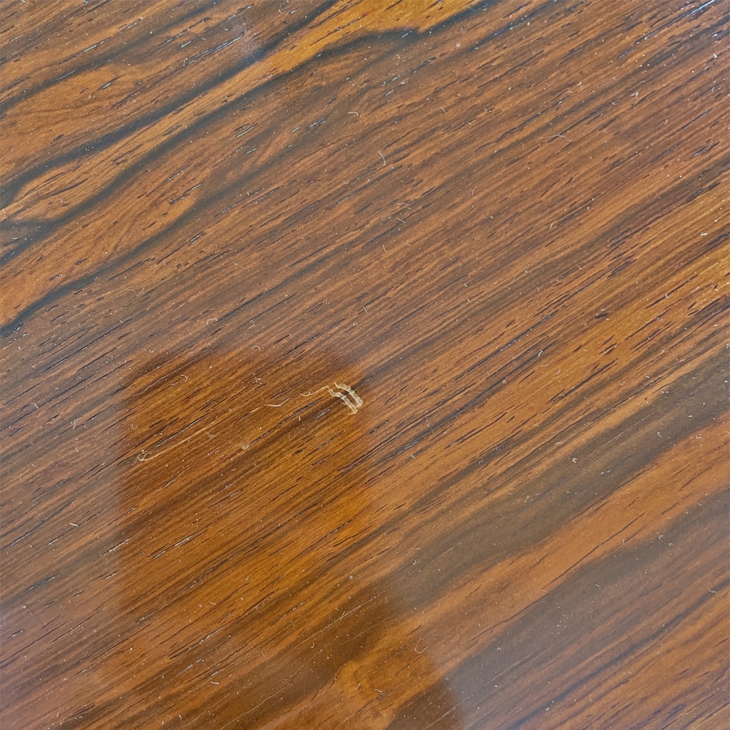 Tavolo da pranzo in legno e metallo, 1970 ca. 